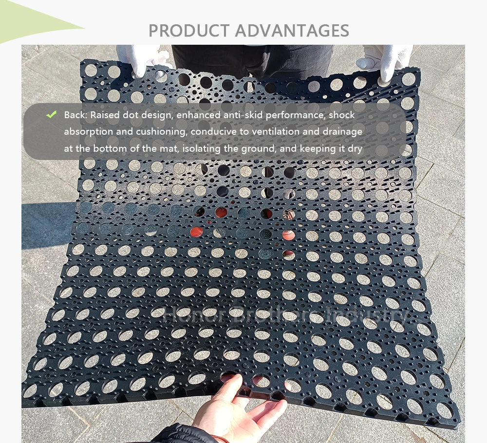 Customized Airport Entrance Splicing Modular Drainage Rubber Floor Mat