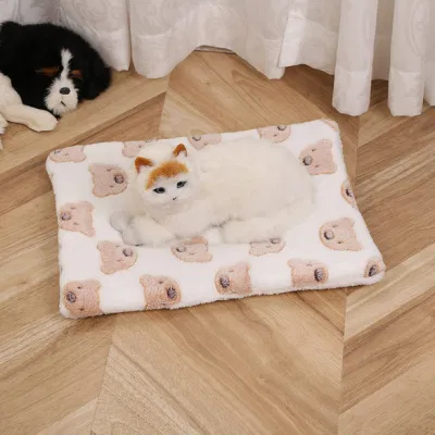 Quente Soft Comfort Cama De Pelúcia Para Animais De Estimação Cachorro Tapete Cobertor